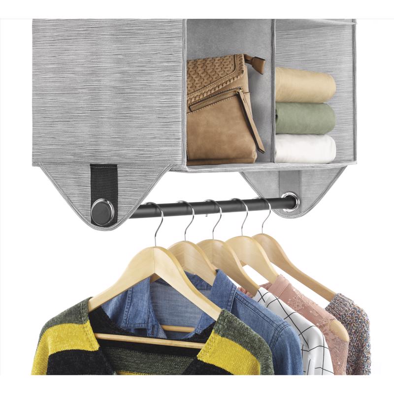 Whitmor 28.38 in. H X 11 in. W X 24 in. L Fabric Closet Organizer