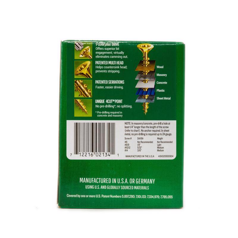 SPAX Multi-Material No. 10 in. X 3-1/2 in. L T-20+ Flat Head Construction Screws 1 lb 57 pk