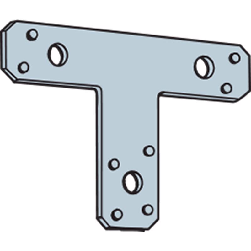 Simpson Strong-Tie 12 in. H X 12 in. W 14 Ga. Galvanized Steel T Strap