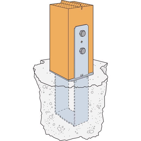 Simpson Strong-Tie 6 in. H X 5.5 in. W 7 Ga. Galvanized Steel Column Base