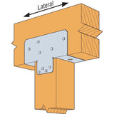 Simpson Strong-Tie 4 in. H X 3.56 in. W 16 Ga. Galvanized Steel Post Cap