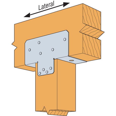 Simpson Strong-Tie 6 in. H X 5.5 in. W 16 Ga. Galvanized Steel Post Cap