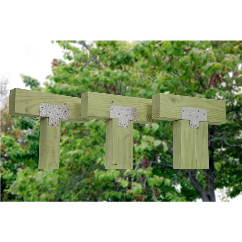 Simpson Strong-Tie 6 in. H X 5.5 in. W 16 Ga. Galvanized Steel Post Cap