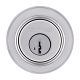 Kwikset SmartKey Security Satin Chrome Metal Single Cylinder Deadbolt