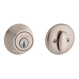 Kwikset SmartKey Security Satin Nickel Metal Single Cylinder Deadbolt
