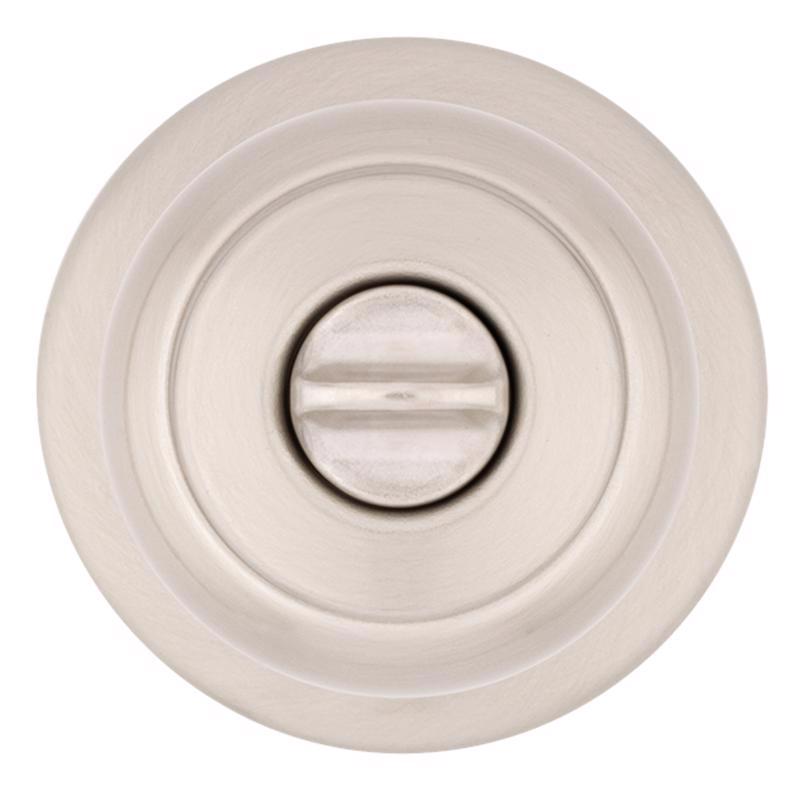 Kwikset SmartKey Security Satin Nickel Entry Knob KW1 2-3/4 in.