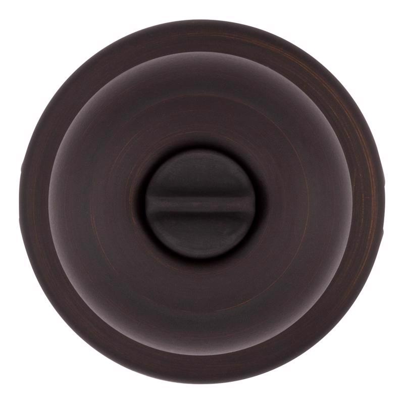 Kwikset SmartKey Security Venetian Bronze Entry Knob KW1 2-3/4 in.
