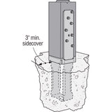 Simpson Strong-Tie 8.38 in. H X 3.56 in. W 12 Ga. Hot Dip Galvanized Column Base