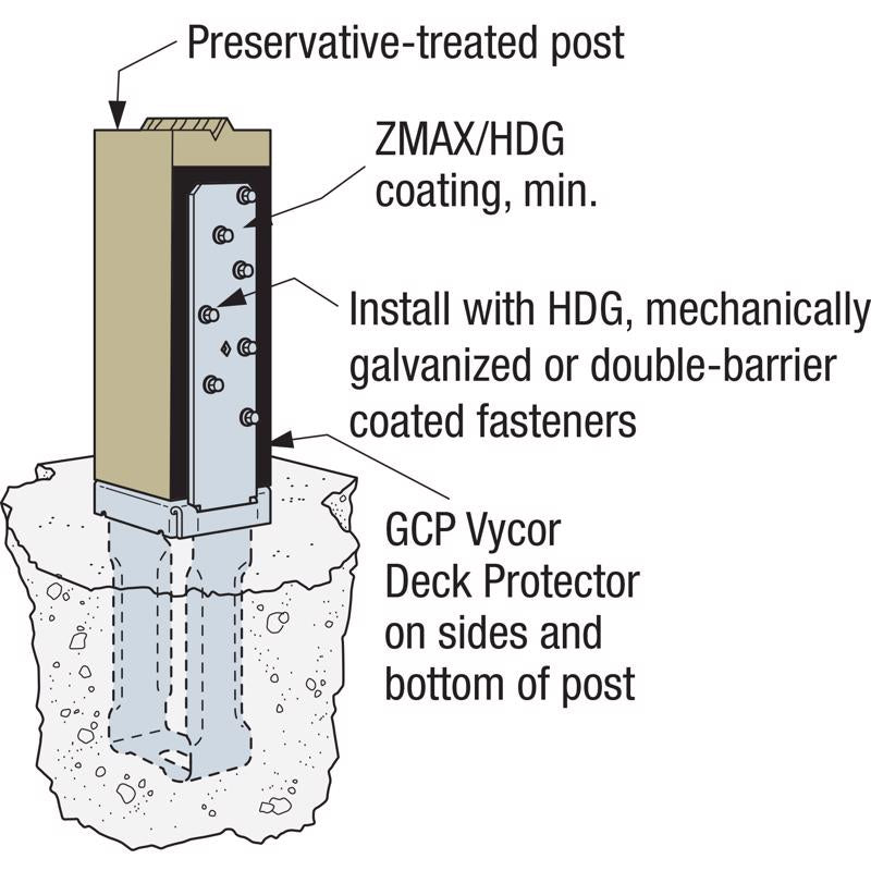 Simpson Strong-Tie 8.38 in. H X 3.56 in. W 12 Ga. Hot Dip Galvanized Column Base