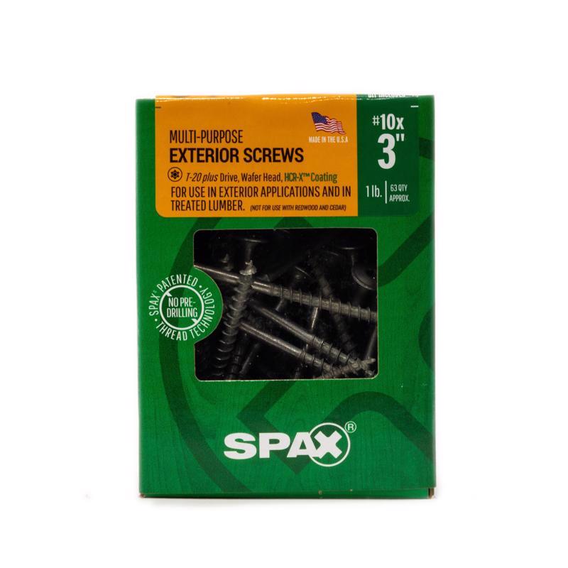SPAX Multi-Material No. 10 in. X 3 in. L T-20+ Wafer Head Construction Screws 1 lb 63 pk
