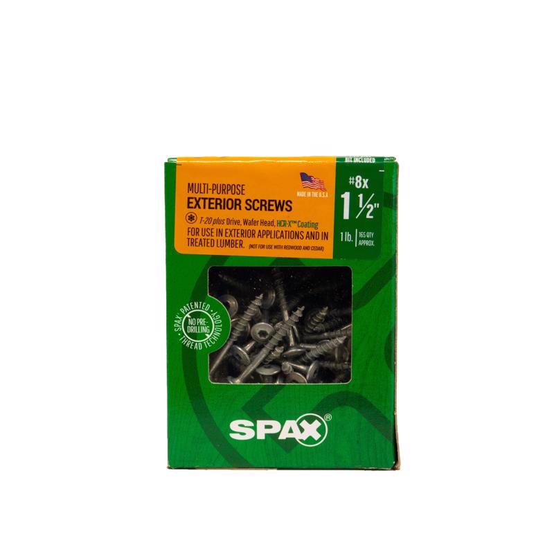 SPAX Multi-Material No. 8 in. X 1-1/2 in. L T-20+ Wafer Head Construction Screws 1 lb 165 pk