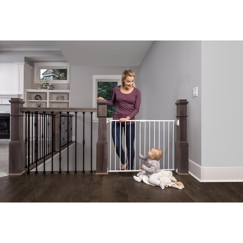 Regalo White 28.75 in. H X 40.5 in. W Metal Stairway Gate