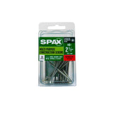 SPAX Multi-Material No. 8 in. X 2-1/2 in. L Phillips/Square Flat Head Construction Screws 20 pk