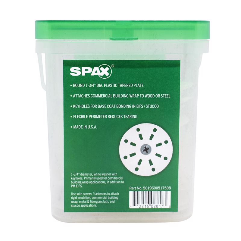 SPAX Plasti-Grip Polypropylene 1-3/4 in. Flat Washer 100 pk