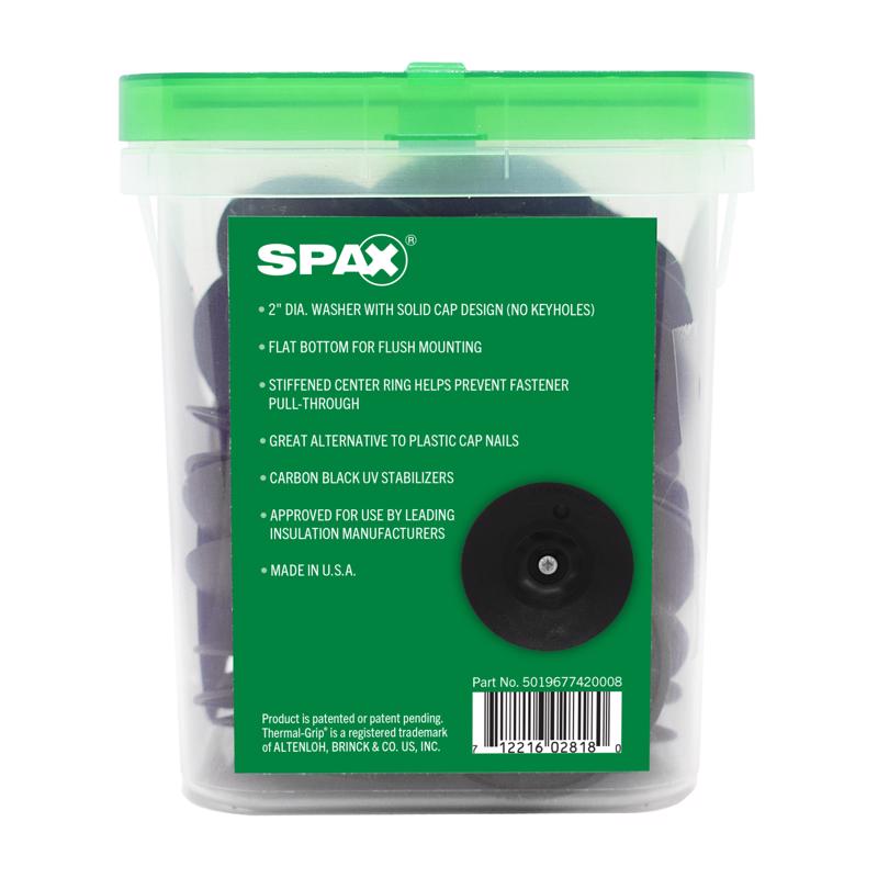 SPAX Thermal-Grip Plastic 2 in. Flat Washer 80 pk