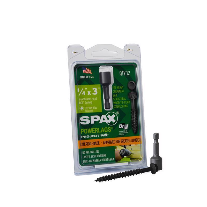 LAG SCREW CS 1/4X3"
