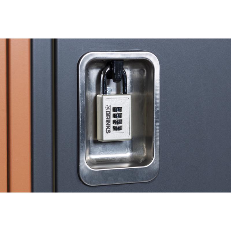 Brinks 3.25 in. W X 1.574 in. L Die-Cast Zinc 4-Dial Combination Padlock