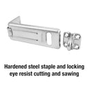Master Lock Zinc-Plated Hardened Steel 4 in. L Hasp 1 pk