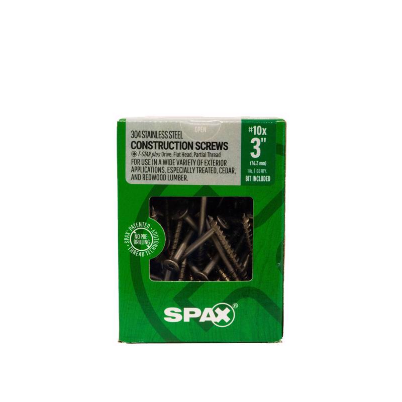 SPAX Multi-Material No. 10 Label X 3 in. L Star Flat Head Construction Screws 1 lb 68 pk