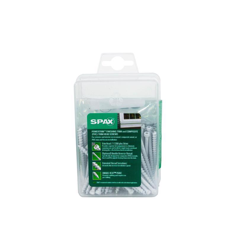 SPAX PowerTrim No. 8 Label X 2-1/2 in. L Star Trim Head Trim Screws 0.8 lb 100 pk