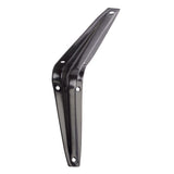 Hampton Black Steel Shelf Bracket 18 Ga. 6 in. L 100 lb