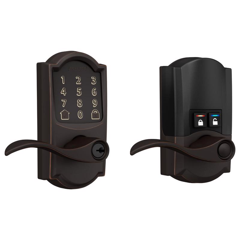 Schlage Encode Aged Bronze Metal WiFi Deadbolt with Accent Lever