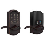 Schlage Encode Aged Bronze Metal WiFi Deadbolt with Accent Lever