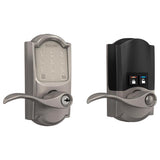 Schlage Encode Satin Nickel Metal WiFi Deadbolt with Accent Lever