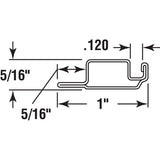 Prime-Line White Aluminum 1 in. W X 5/16 in. L Screen Frame 1 pk