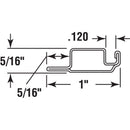 Prime-Line White Aluminum 1 in. W X 5/16 in. L Screen Frame 1 pk