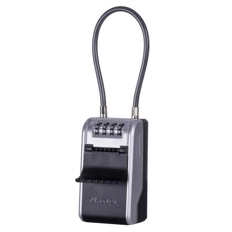Master Lock 5.2 in. H X 3.4 in. W X 5.2 in. L Metal 4-Digit Combination Lock Box