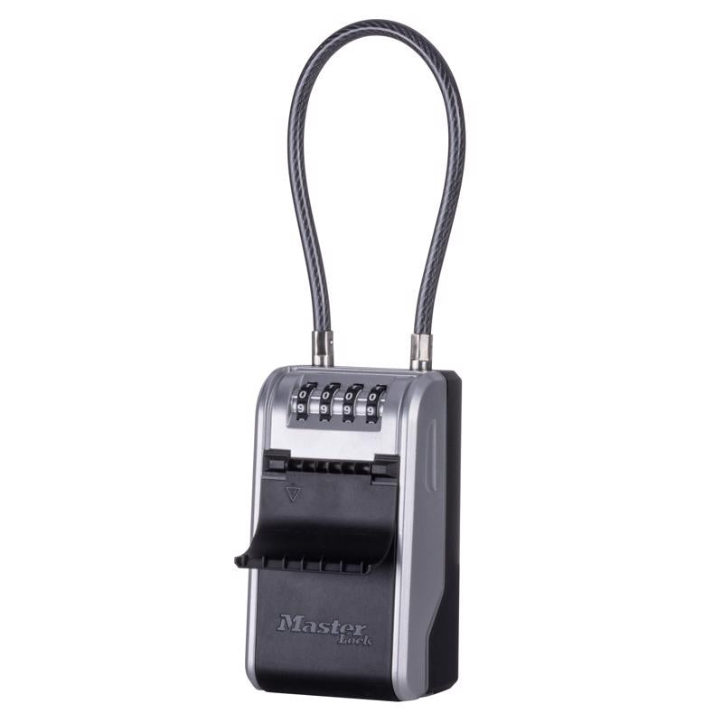 Master Lock 5.2 in. H X 3.4 in. W X 5.2 in. L Metal 4-Digit Combination Lock Box