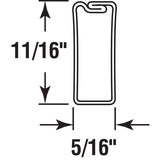Prime-Line Mill Aluminum 5/16 in. W X 72 in. L Spreader Bar 1 pk