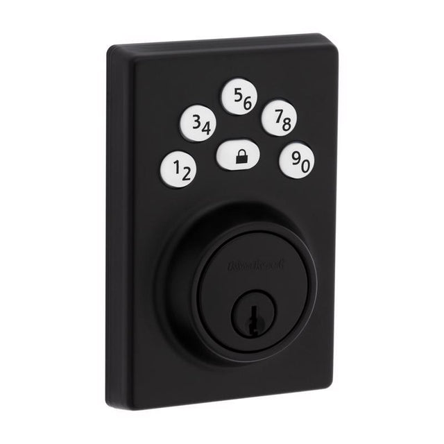 ELCTRNC DEADBLT MATT BLK