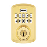 Kwikset Powerbolt Polished Brass Zinc Electronic Deadbolt