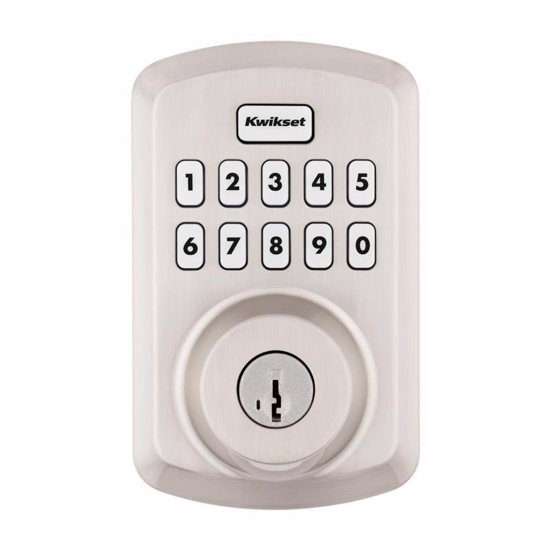 Kwikset SmartCode Satin Nickel Zinc Electronic Deadbolt
