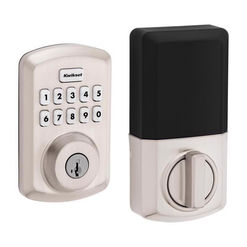 Kwikset SmartCode Satin Nickel Zinc Electronic Deadbolt