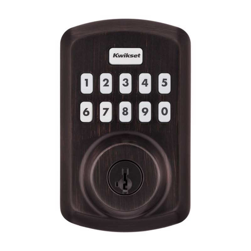 Kwikset SmartCode Venetian Bronze Zinc Electronic Deadbolt