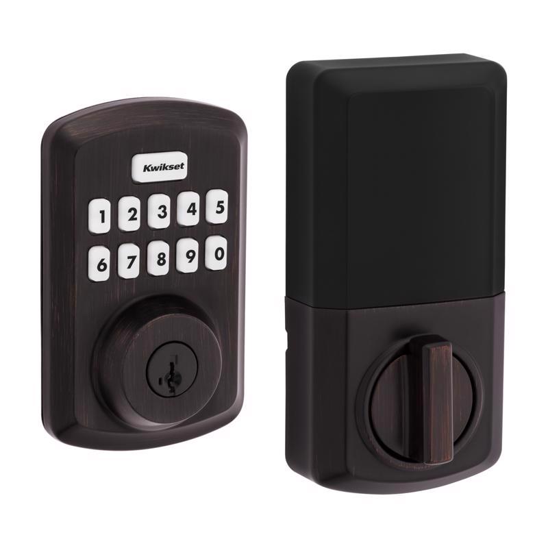 Kwikset SmartCode Venetian Bronze Zinc Electronic Deadbolt