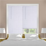 Lotus Vinyl 1 in. Mini-Blinds 71 in. W X 72 in. H White Cordless