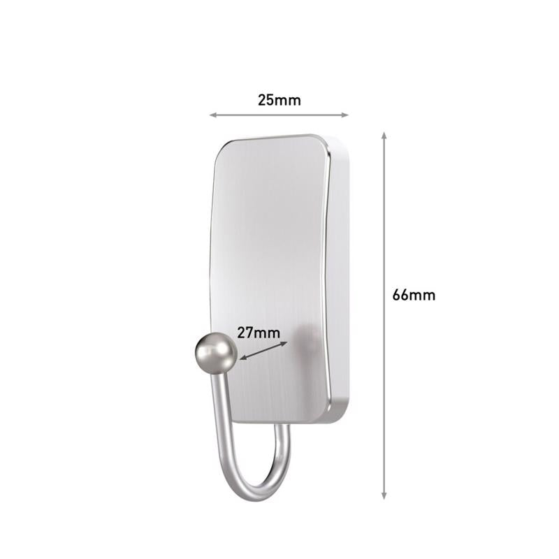 3M Command Small Metal/Plastic Hook 0.98 in. L 2 pk