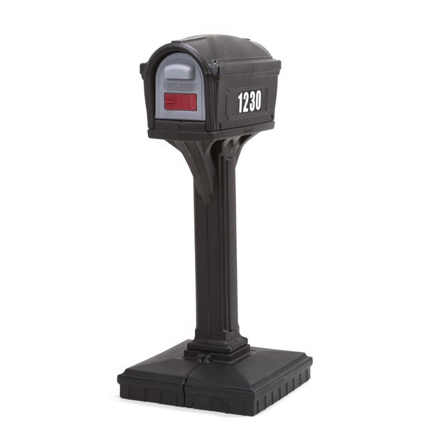 MAILBOX & POST PLYMR BLK