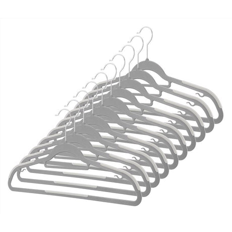 HANGER PLASTIC GRAY 10PK