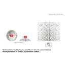 Ace Vinyl Self Adhesive Protective Pad Clear Round 3.6 in. W X 3/8 in. L 1 pk