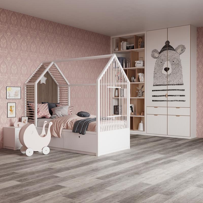 CALI Builder's Choice 7.12 in. W X 48 in. L Alderwood Vinyl Plank Flooring 23.77 sq ft