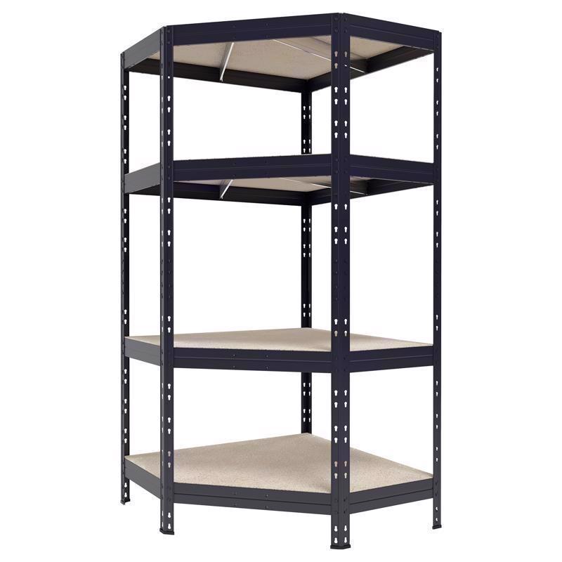 Ar Shelving Garage Corner 71 in. H X 35.4 in. W X 18 in. D Metal Shelving Unit