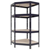 Ar Shelving Garage Corner 71 in. H X 35.4 in. W X 18 in. D Metal Shelving Unit