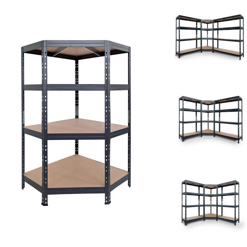 Ar Shelving Garage Corner 71 in. H X 35.4 in. W X 18 in. D Metal Shelving Unit