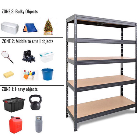 Ar Shelving Heavy Duty 71 in. H X 47.4 in. W X 24 in. D Metal Shelving Unit
