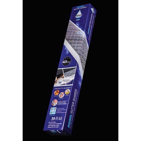 Rebel Gutter Guards 5 in. W X 39 ft. L Gray Aluminum Gutter Guard 1 pk